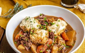 Irish Beef Stew With Cheddar Dumplings