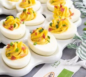 easy deviled eggs two different ways, Ranch and Bacon Deviled Eggs Midwest Life and Style Blog