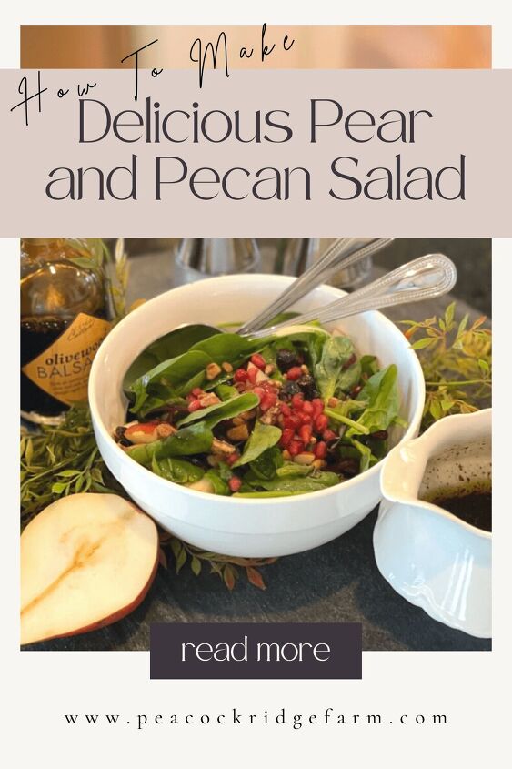 how to make a delicious pear and pecan salad