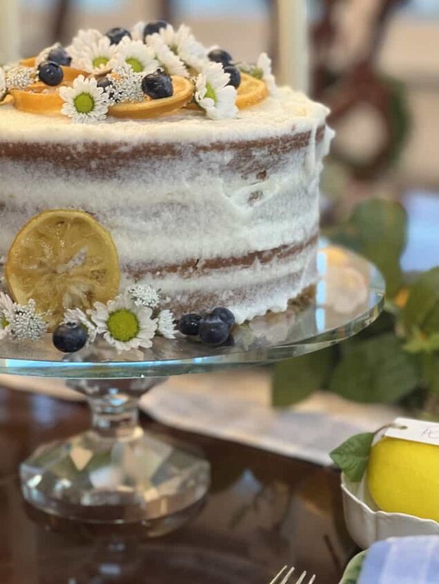 how to make a beautiful lemon cake with blueberry filling, How to Make a Beautiful Lemon Cake with Blueberry Filling