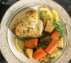 slow cooker rosemary lemon chicken thighs eat mediterranean food
