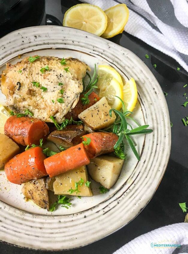 slow cooker rosemary lemon chicken thighs eat mediterranean food