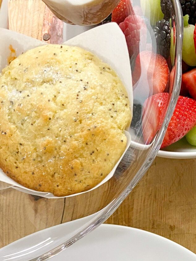 the best menu ideas for easter sunday brunch, lemon poppy seed muffin