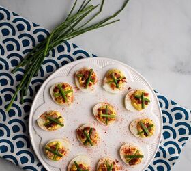 simple deviled eggs, A deviled egg plate with Simple Deviled Eggs