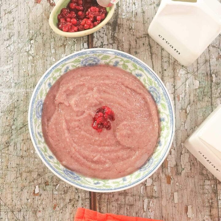 finnish vispipuuro recipe easy semolina porridge with lingonberry co, Vispipuuro Lingonberry Porridge
