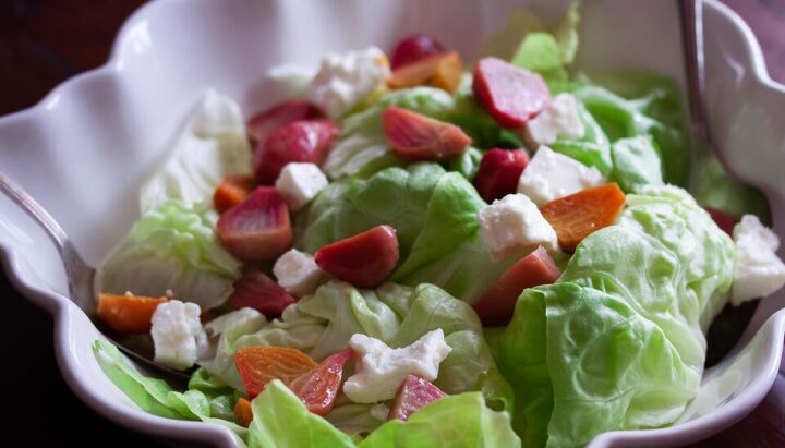 bibb lettuce roasted beets and feta cheese salad, Bibb Lettuce Roasted Beets And Feta Cheese
