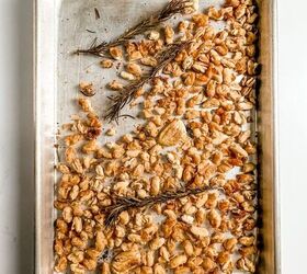 you want to make these crispy roasted white beans, roasted white beans with rosemary and garlic on a sheet pan