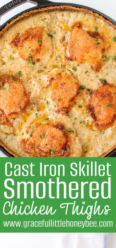 How to Make Skillet Smothered Chicken Thighs | Foodtalk