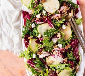 radicchio pecan salad, This vibrant salad features radicchio baby kale Bartlett pears pecans and goat cheese
