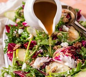 radicchio pecan salad, The maple vinaigrette is the perfect sweet flavorful dressing for this radicchio salad