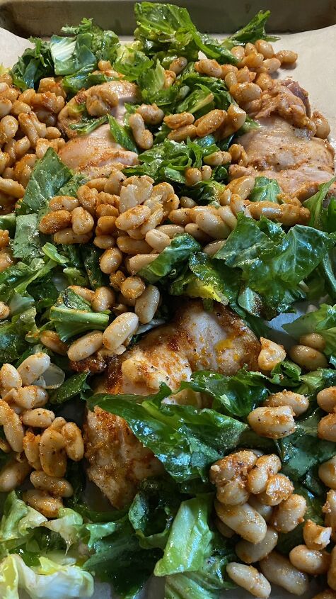 chicken thighs with white beans and escarole recipe