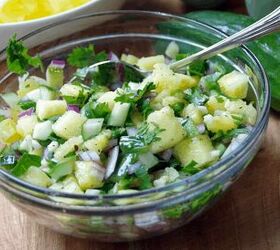 This refreshing, tropical-flavored salsa is a bit sweeter than traditional and it totally works!