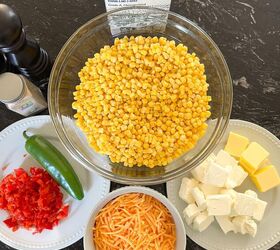 creamy jalapeno corn casserole recipe easy vegetable side dish, Ingredients for jalapeno corn casserole