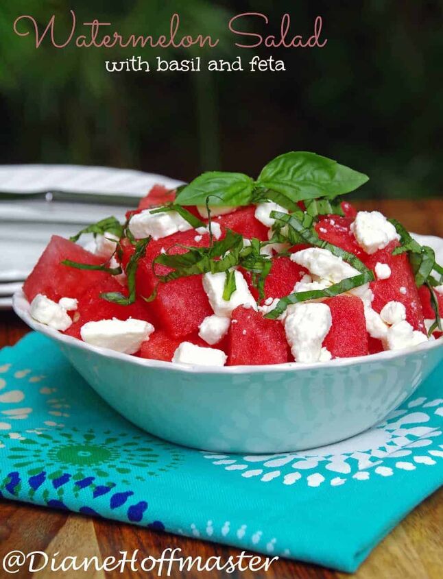 Watermelon Salad Recipe with Basil and Feta 5