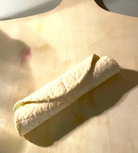 three quick easy dessert ideas, cheesecake filled tortilla on a wooden board