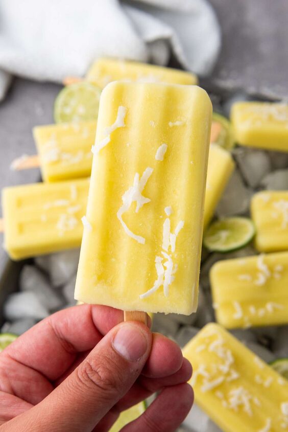 easy coconut lime pineapple popsicles recipe, Coconut Popsicles