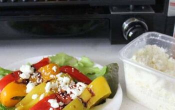Grilled Peppers With Feta Cheese