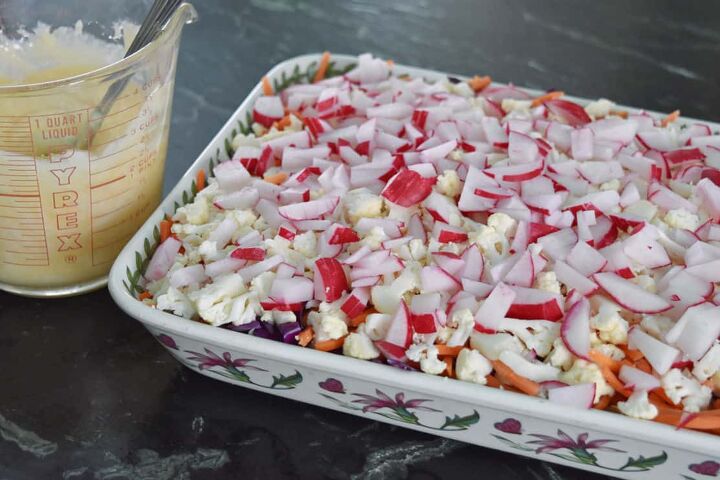 fresh crunchy tequilaberry s salad, Crunchy salad in pan