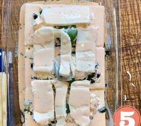 easy meatless white spinach lasagna, a tray of uncooked white spinach lasagna