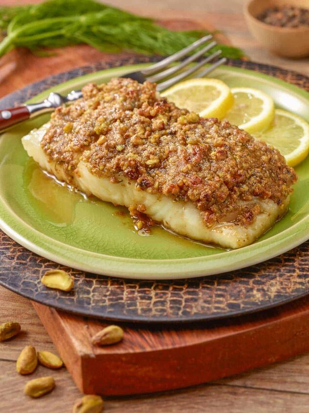 pistachio crusted fish, Photo by Rick Souders