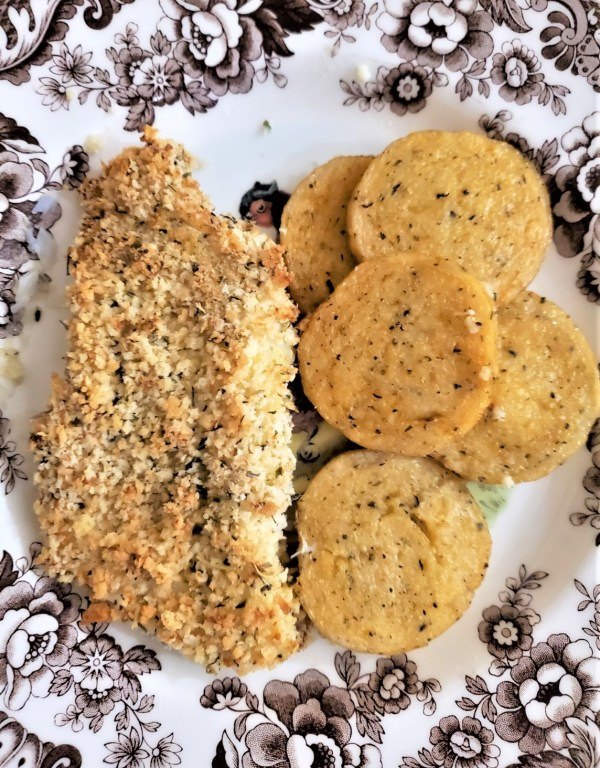 best baked parmesan and panko crusted cod recipe, baked parmesan crusted cod recipe finished