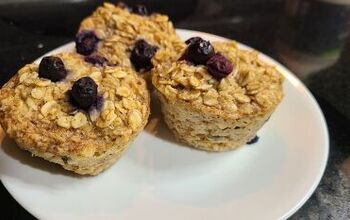 Baked Blueberry Oatmeal Cups (Meal Prep Friendly)