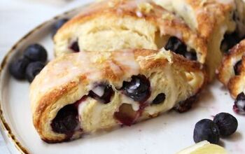 Blueberry Scones With Lemon Glaze