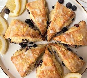 blueberry scones with lemon glaze, Blueberry scone recipe