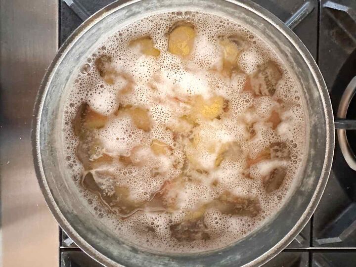 best smashed potatoes with horseradish recipe, boiling new potatoes for smashed potatoes with horseradish