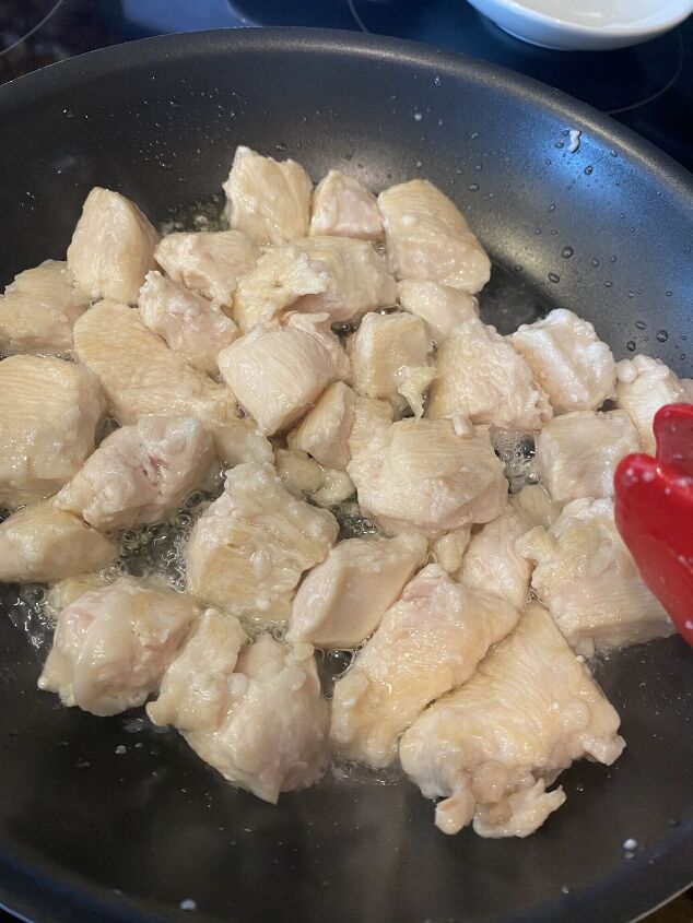 you had me at one skillet, Chicken with Cornstarch cooking