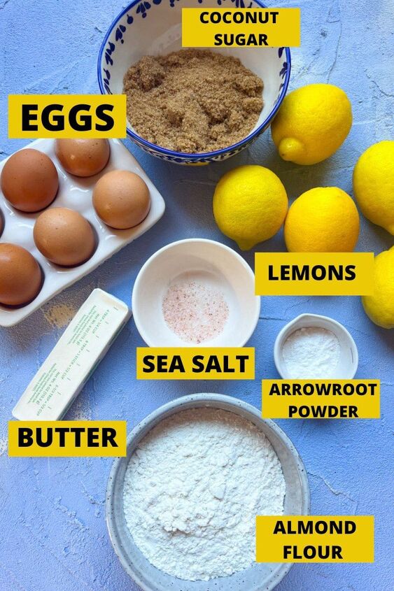 gluten free lemon bars recipe, All you need is a few simple ingredients for fresh gluten free dairy free lemon bars