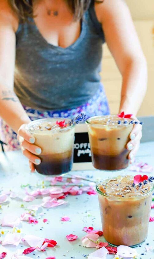 lavender coffee, Send those summer blues away with Iced Lavender Vanilla Lattes