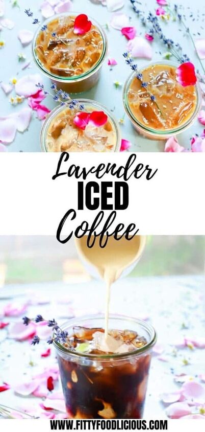 lavender coffee, Pinterest image