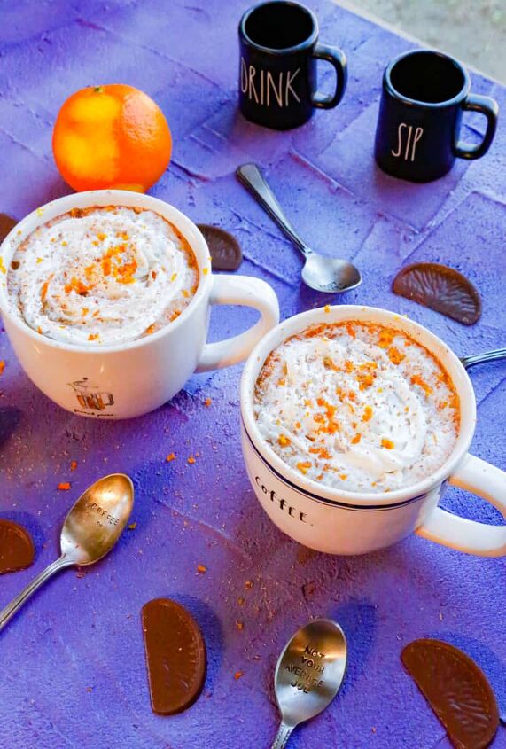 orange hot chocolate, The perfect comfort cup of orange hot chocolate