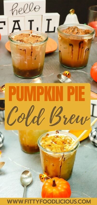 pumpkin iced coffee, Pumpkin pie cold brew pumpkin pie cold brew coffee iced coffee bulletproof coffee fall autumn pumpkin pie syrup pumpkin