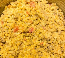 taco pasta casserole, This taco noodle bake is ready for the oven