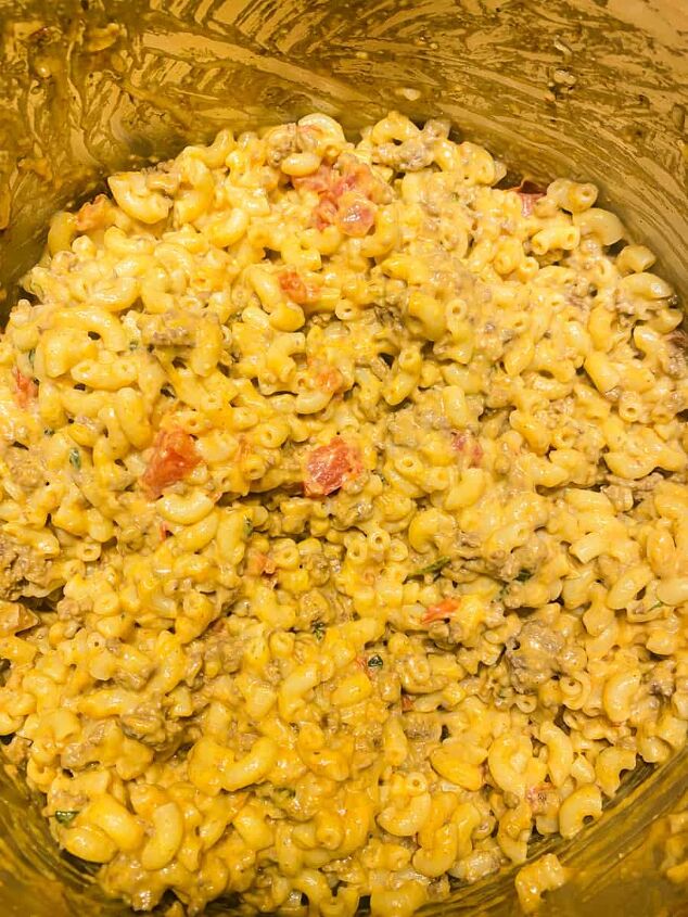 taco pasta casserole, This taco noodle bake is ready for the oven