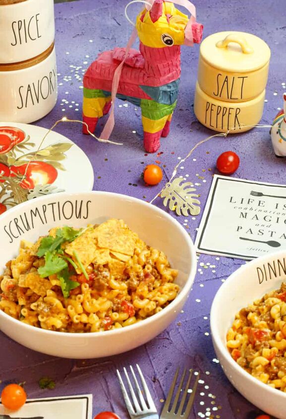 taco pasta casserole, The easiest and creamiest pasta you ll ever make