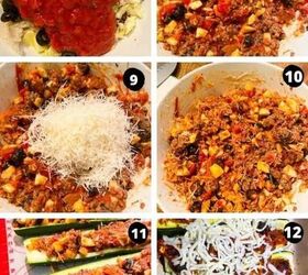 zucchini boats with ground turkey, The easiest stuffed zucchini boats you ll ever make