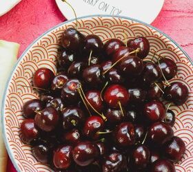 refined sugar free cherry pie, a bowl of bing cherries