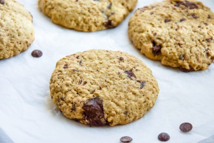 dark chocolate oat cookies
