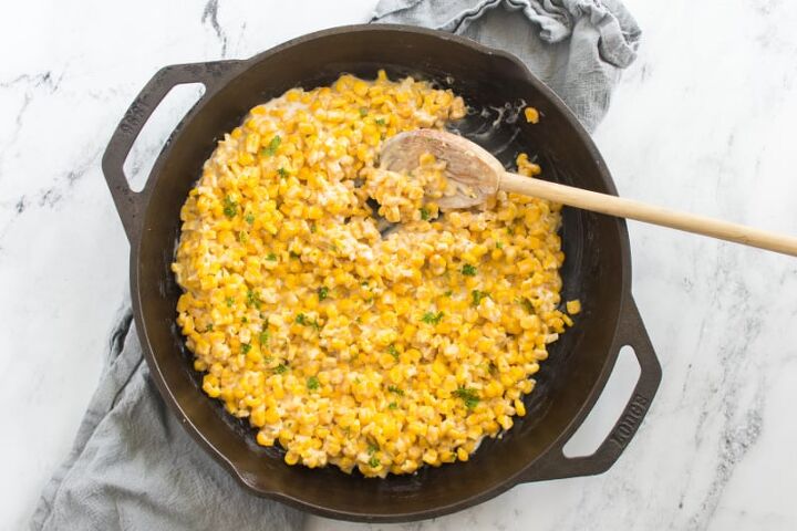 cast iron skillet corn recipe, Make this delicious Cast Iron Skillet Corn recipe today Try my skillet creamed corn with cream cheese for dinner tonight