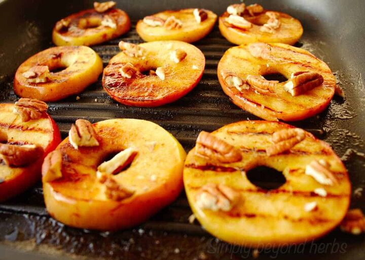 easy grilled apples with cinnamon and honey, What apples are best for grilling