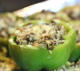 an easy lasagna inspired meat and cheese stuffed peppers keto recipe