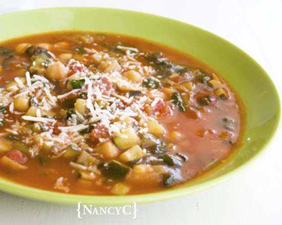 tomato veggie garbanzo soup