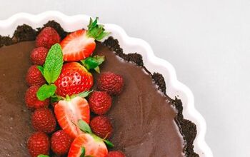 Chocolate Coffee Ganache With Raspberries