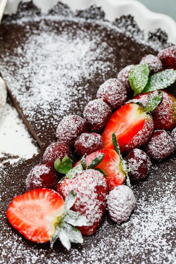 chocolate coffee ganache with raspberries, A slice of chocolate heaven