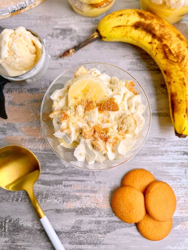 secret ingredient banana pudding cups