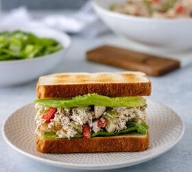 This easy chicken salad recipe has the perfect texture, crunch, & creaminess