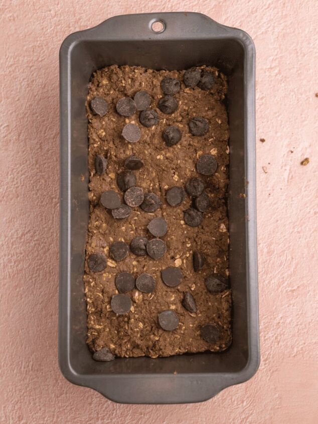 fudgy low sugar chocolate brownies gluten free dairy free, raw brownies in a bread tin before baking